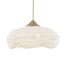 Uttermost 21631 - Uttermost Biddeford 5 Light White Beaded Pendant