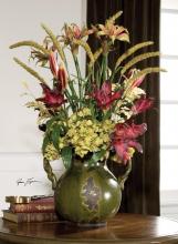 DAYLILIES IN TUSCAN URN