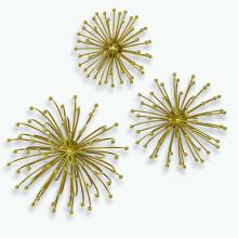 Uttermost 04337 - Uttermost Aga Gold Metal Wall Decor Set/3