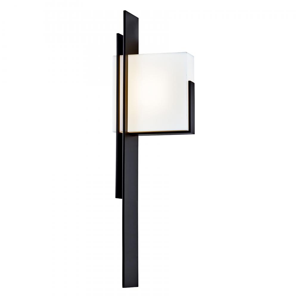 Oak Park 25'' High Integrated LED Outdoor Sconce - Matte Black