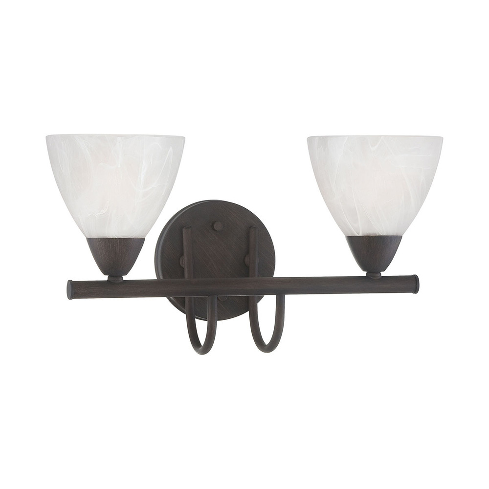 Thomas - Tia 15.75'' Wide 2-Light Vanity Light - Painted Bronze