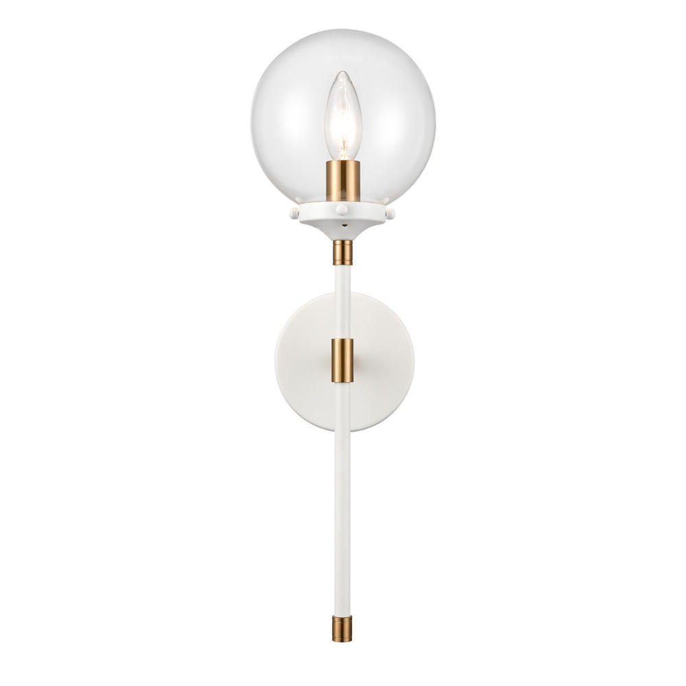 Boudreaux 19'' High 1-Light Sconce - Matte White