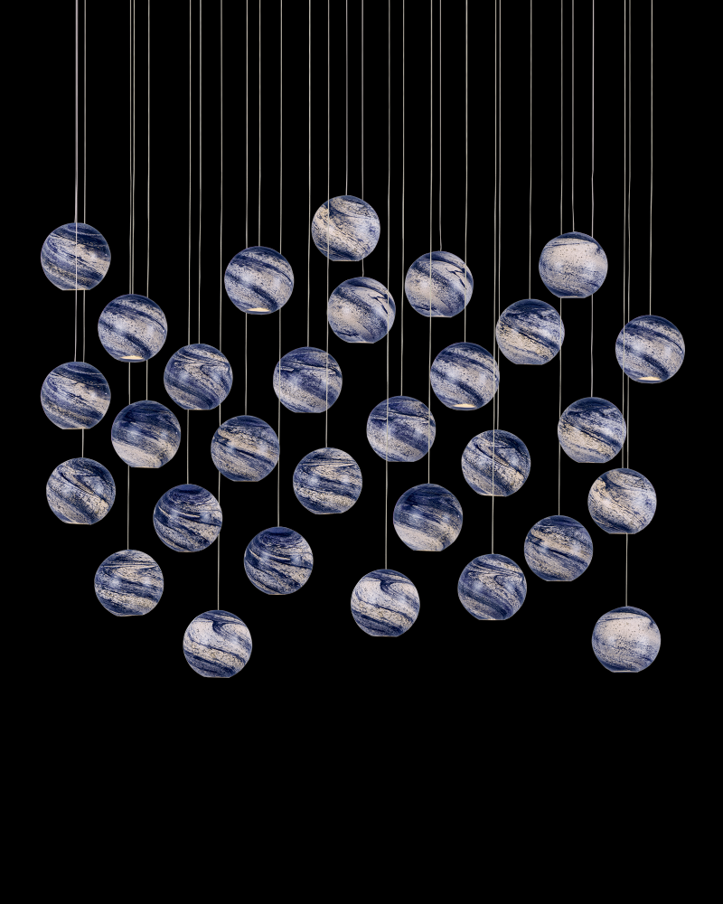 Palatino 30-Light Linear Multi-Drop Pendant