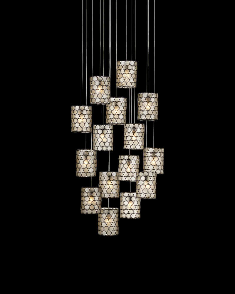 Regatta 15-Light Round Multi-Drop Pendant