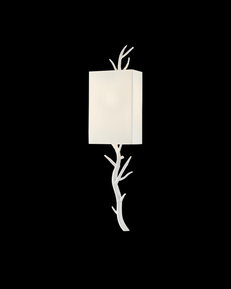 Baneberry White Wall Sconce, Right